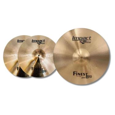 Imagem de Kit 14 Hit-Hat + 16 Crash Impact Finest Liga B10 Spanking