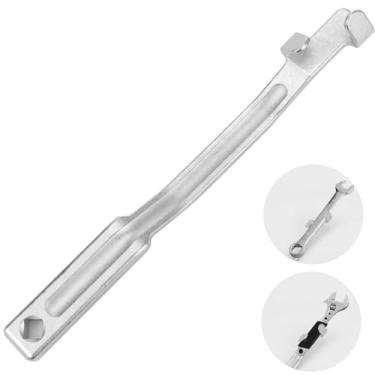 Imagem de Chewtoyo Mecânicos, comerciantes para chave adaptadora amplificador de liga de aço longo, chave de extensão de torque de 34 cm, furo quadrado 1/5.1 cm com chave extensora de ferramenta de barra, prata