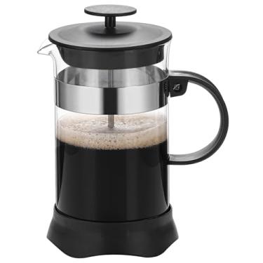 Imagem de Cafeteira prensa francesa de 1000 ml, prensa de café de aço inoxidável, cafeteira de vidro borossilicato com alto teor de borossilicato, máquina de chá e café