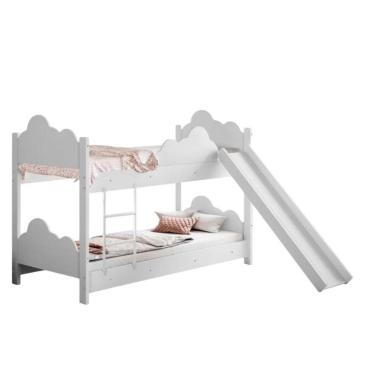 Imagem de Beliche Escorregador Colchão Juvenil Emanuela Branco