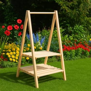 Imagem de Arara de Roupas Madeira ，Mancebo Cabideiro de Roupas Porta Casaco ChapéU Bolsa，Altura: 165 Cm，Material Mdf，Adequado para Uso Interno e Externo，ArmáRio para Sapatos，Adequado para Jardins e Interiores