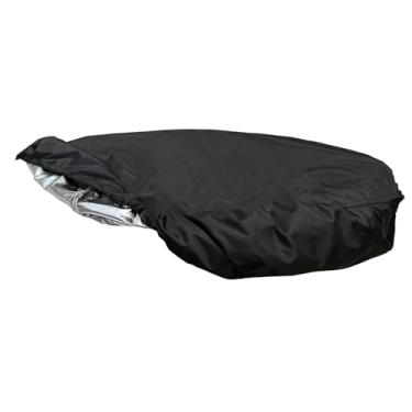 Imagem de LUMINFLY Capa de banheira de hidromassagem de 81 cm, tecido Oxford, isolada, proteção contra poeira, impermeável, proteção solar, fácil instalação, 81,2 cm de diâmetro