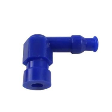 Imagem de Tampa da bobina de ignição à prova d'água para motocicleta, compatível com cabeçote de vela de ignição, acessórios de ignição para ciclomotores e quadriciclos (1 peça azul)