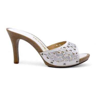 Imagem de Tamanco Tchocco Salto Alto Detalhe Hotfix Cristal-Feminino