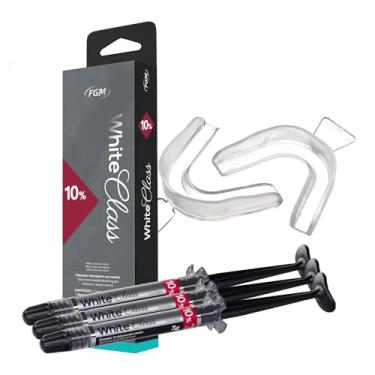 Imagem de Kit 3 Clareador Dental Caseiro Moldeira White Class 10% FGM