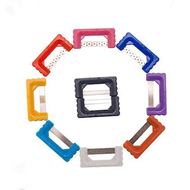 Imagem de Easyinsmile Kit Odontológico Ipr Com 10 Tiras De Redução Esmalte Interproximal Ortodôntico, Serra Abrasiva Para Polimento Dentário, Ferramenta Limpeza Cuidados Bucais (Multicolorido)