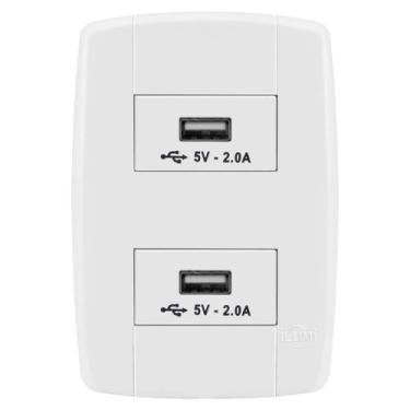 Imagem de Conjunto 2 Tomada Usb - Ilumi Lev - 87022