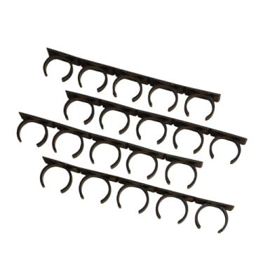 Imagem de Suporte de plástico simples para temperos com 4 fileiras de 20 unidades – clipe de porta de cozinha sem perfuração para armazenamento doméstico de pote de especiarias