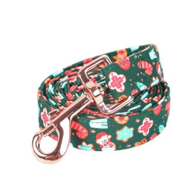 Imagem de Bobo Rainbow Coleira para cães, trelas para cães de Natal, estampa de boneco de neve, resistente, ajustável, para cães pequenos e meninas