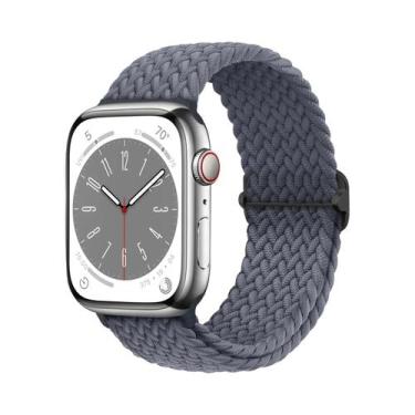 Imagem de Pulseira De Elástico Trançado Solo Loop Para Apple Watch De 45mm 44mm 
