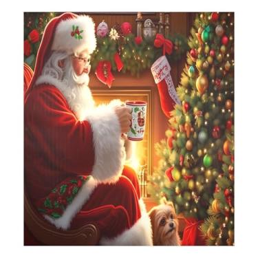 Imagem de SEHANY Capa magnética de Papai Noel para lava-louças, adesivos magnéticos para decoração de Natal antiarranhões para painel de geladeira e lava-louças, decoração de Natal de cozinha doméstica 58 x 66