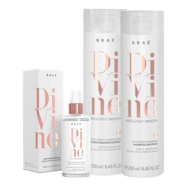 Imagem de Kit Shampoo Condicionador E Máscara Líquida Braé Divine