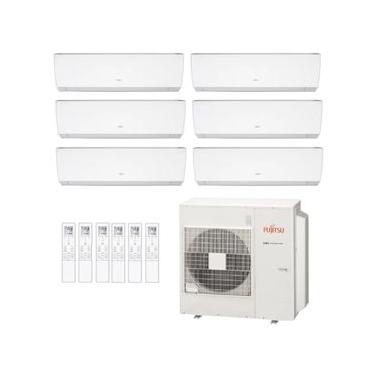 Imagem de Ar-Condicionado Multi Split Inverter Fujitsu 45.000 (1x Evap HW 7.000 + 2x Evap HW 9.000 + 3x Evap HW 12.000) Quente/Frio 220V