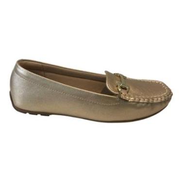 Imagem de Mocassim Feminino Modare Ultraconforto Fivela 7035.641 Dourado 36-Feminino
