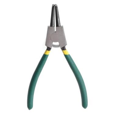 Imagem de Alicate de reparo interno externo com anel de pressão - ferramenta manual de aço para montagem de mola no eixo - alça de plástico mergulhada confortável - fácil de usar e armazenar