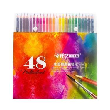 Imagem de Conjunto Profissional De Lápis De Cor a Óleo Para Madeira Macia 48/120