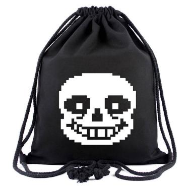 Imagem de Mochila com cordão Undertales Sans Anime para academia esportiva