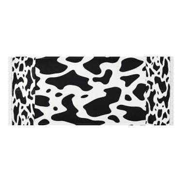 Imagem de Wassud Capas de lavadora e secadora listradas de vaca preta, protetor de lavadora com sacos de armazenamento, capa de geladeira à prova de poeira com bolsos para lavanderia doméstica, cozinha, 120 x