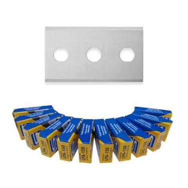 Imagem de Lâmina Retangular para Estilete LPA-150 Seller 3822mm Aço Carbono  Kit