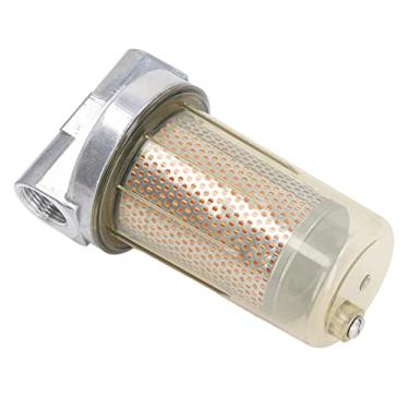 Imagem de Solinder Acessório de Filtro de Combustível de 30 Mícrons, Filtro Dispensador de Combustível Transparente de 1,3 pol., Universal para óleo Combustível a Gasolina, 25 Gpm Com Válvula de