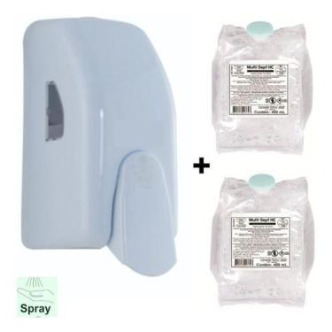 Imagem de Kit Mini Sabonete De Espuma. Cristal C/ 2 Refil Alcool HC70 E-KIT28 - 