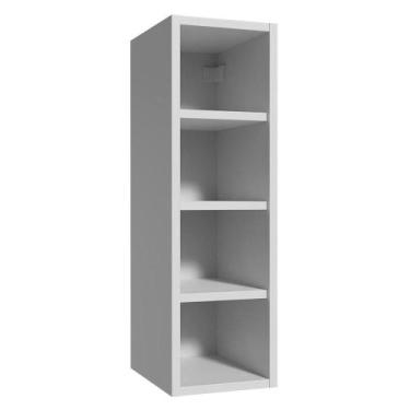 Imagem de Nicho de Parede 20 cm 4 Prateleiras Branco Neo Madesa, Branco