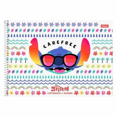 Imagem de Caderno Cartografia E Desenho Stitch 80 Folhas Foroni (Capas Sortidas)
