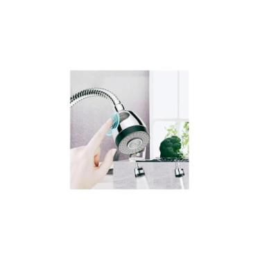 Imagem de Torneira Gourmet de Parede com Ducha para Cozinha, Inox, Material Zinco ABS e PP, 52cm Comprimento, Monocomando Giratório, 450g