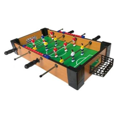 Imagem de Totó Super Craque Junior Pebolim Mesa de Futebol Portátil Infantil Kid