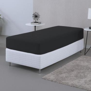 Imagem de Lençol Avulso Solteiro Percal 400 Fios Antialérgico Acetinado Toque Su