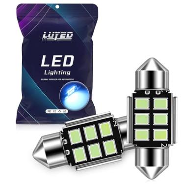 Imagem de LUYED 2 x Chipsets Super Brilhantes 2835 6-EX Sem Erros 3.2 cm DE3175 DE3021 DE3022 3175 Lâmpadas LED Usadas Para Luz Dome, Azul Gelo