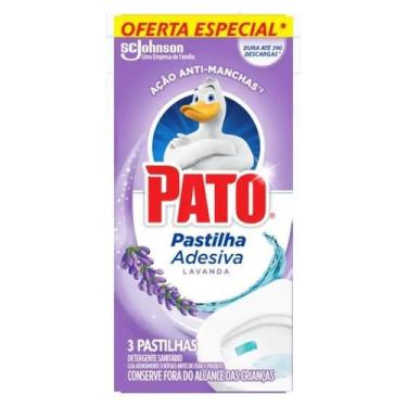 Imagem de 3 Pastilhas Adesiva Pato Lavanda Detergente Sanitário