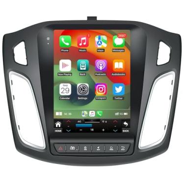 Imagem de [64G ROM] Rádio estéreo para carro Android 13 para Ford Focus 2012-2018: atualização de tela LCD sensível ao toque 5GWIFI6 com Bluetooth5.0 CarPlay Android Auto SWC FM