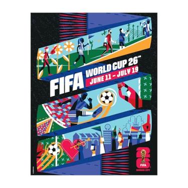 Imagem de HONAV Ímã de Kansas City Torneio da Copa do Mundo da FIFA - Ímã oficialmente licenciado da Copa do Mundo da FIFA - Design vibrante de cidade anfitriã - Fixação forte durável - Perfeito para geladeiras