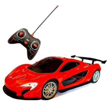 Imagem de Carrinho de Controle Remoto Super Sport 4 Funções - Escala 1:24 Vermelho Alta Velocidade
