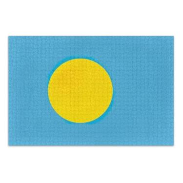 Imagem de Palau Flag Adult Puzzle, Adult Puzzles 1000 Pieces, Interlock Perfectly, Home Decor Gift Party for Men Women