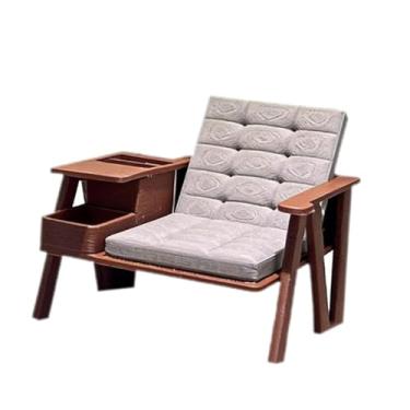 Imagem de Kokiya Móveis para Casa de Bonecas em Escala 1:12, Acessórios de Decoração, Mini Poltrona com Mesa Lateral, Adereço Fotográfico para Loja, Cozinha