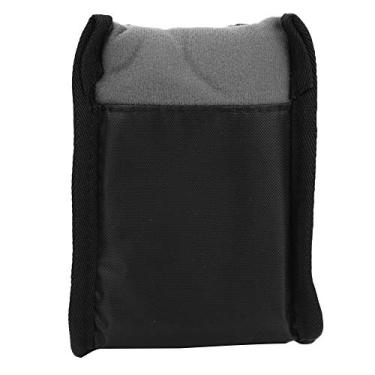 Imagem de Cryfokt Bolsa de Inserção à Prova de Choque para Câmera DSLR, Capa Divisória Acolchoada à Prova D'água para Entusiastas da Fotografia, Nylon Preto, 12,6x6,3x3,94 Polegadas (Cinza)