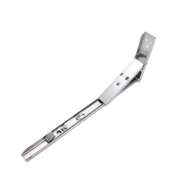 Imagem de Tripé dobrável de aço inoxidável prateleira de parede dobrável suporte dobrável suporte de prateleira resistente montado na parede dobradiça de mesa dobrável economia de espaço ideal para bancadas