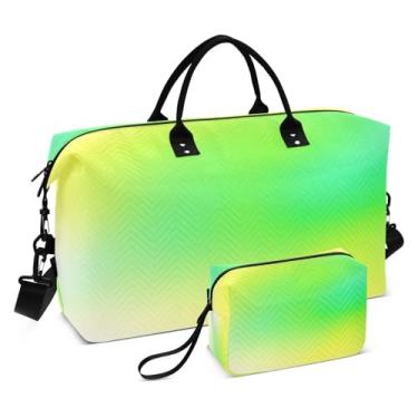 Imagem de CEBUGI Bolsa feminina acolchoada com textura de aquarela para viagem de fim de semana, bolsa hospitalar para trabalho de parto e parto