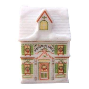 Imagem de SiaBiced Pote de Especiarias para Cozinha com Tema de Vila Natalina, Frasco Vazio para Temperos em Pó, Sais Festivos para Cozinhar na, Style E