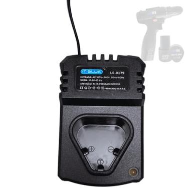 Imagem de Carregador de Bateria 12V para Furadeira e Parafusadeira – Bivolt Automático com LED Indicador
