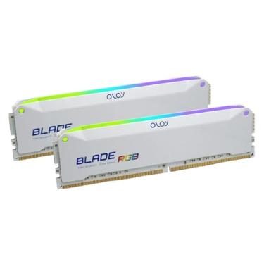 Imagem de OLOy RAM DDR4 16GB (2x8GB) Lâmina branca RGB 3600 MHz CL18 1,35V 288-Pin Desktop Gaming UDIMM (MD4U0836181BRWDA)
