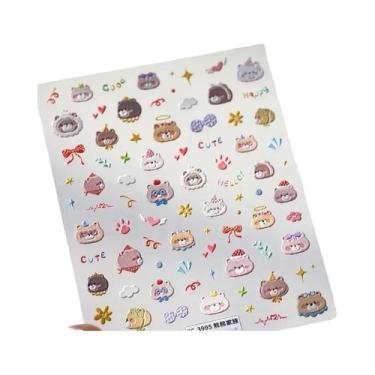 Imagem de Adesivos De Unhas Para Festa De Frutas: Abacaxi, Pitaya, Kiwi, Maçã, M