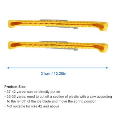 Imagem de Generic Protetores de Lâmina de Skate de Hóquei, Capas Ajustáveis ​​duráveis ​​para Proteção de Patins de Gelo, Adequados para Patins de Hóquei, 1 par e 7 Cores (#3)