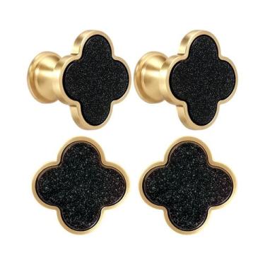 Imagem de Puxadores De Gaveta Em Latão Dourado Para Armários, Ferragens Decorati