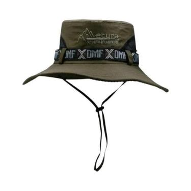 Imagem de Chapéu Balde de Aba Larga Masculino - Proteção UV, Ideal para Pesca, P