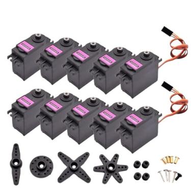 Imagem de 2/4 peças MG946R Servo motor analógico metade toda engrenagem de metal 55g alto torque 13Kg Upgrade MG945 (todos os metais -180, 2PCS)