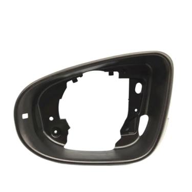 Imagem de Suporte de quadro de espelho lateral esquerdo/direito compatível com vw/golf 6 mk6/gti r20 touran bora quadro de visão traseira acessórios automotivos(Black-Left)