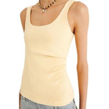 Imagem de Regata Hering Feminina Drapeada Em Ribana-Feminino